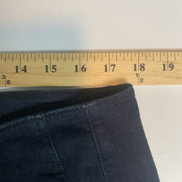 Eileen Fisher Jeans Womens 14 Pleated Front Tapered Ankle Leg Dark Wash Organic - Picture 7 of 9